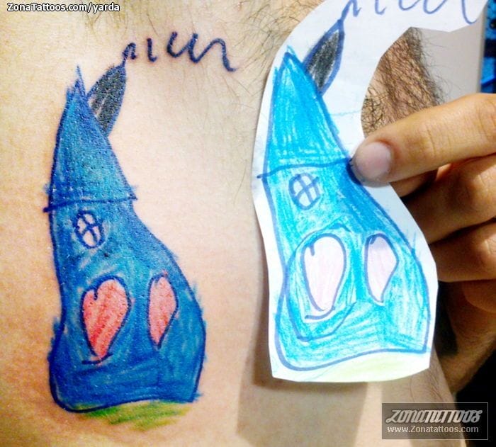 Tattoo photo Children's drawings