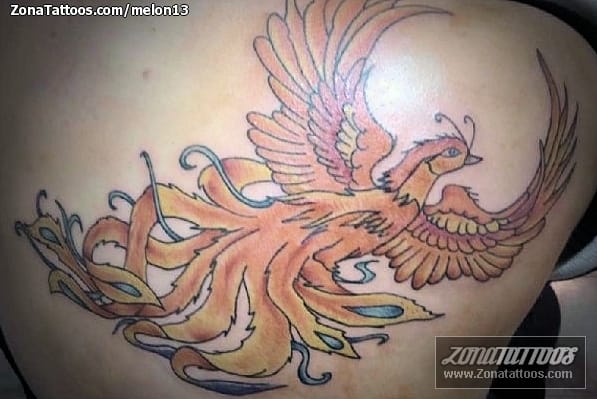 Tattoo photo Phoenix, Fantasy