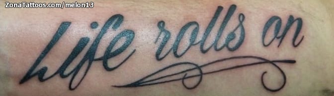 Foto de tatuaje Letras, Frases