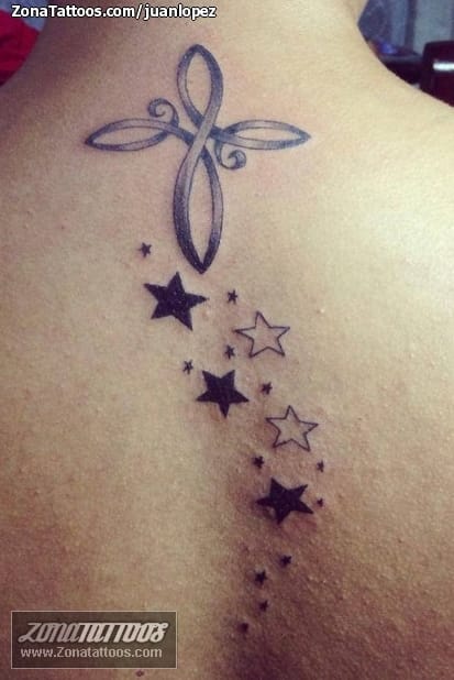 Foto de tatuaje Cruces, Estrellas