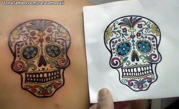 Foto de tatuaje Sugar Skull