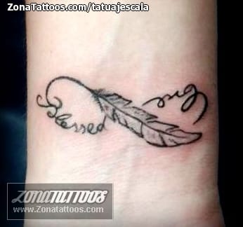 Tattoo photo Feathers, Infinity