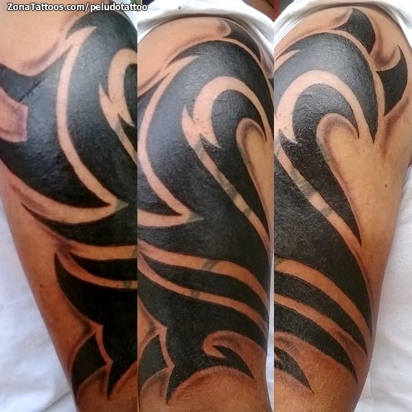 Tattoo photo Tribal, Cover Up, Arm