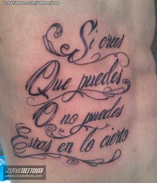 Foto de tatuaje Letras, Frases
