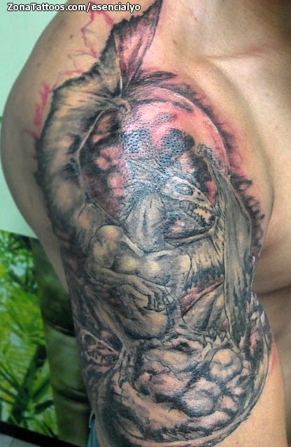 Tattoo photo Dragons, Moons, Fantasy