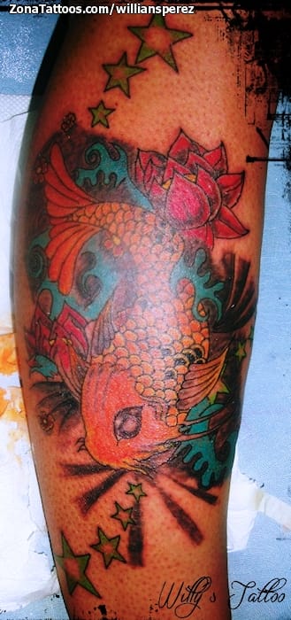 Foto de tatuaje Koi, Orientales, Peces