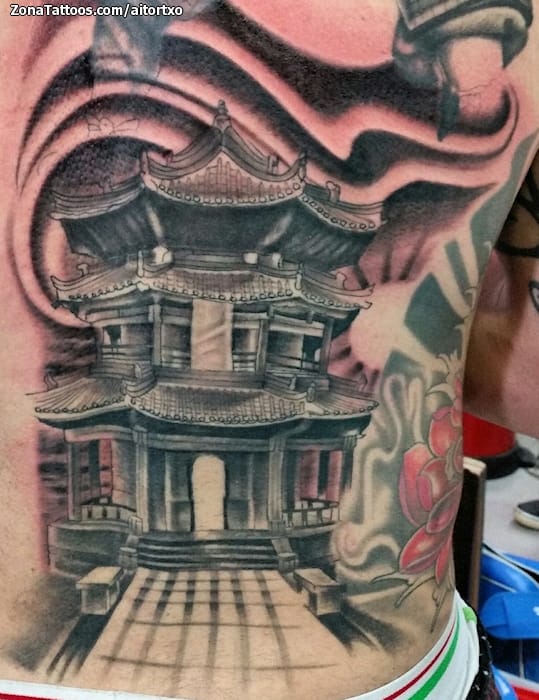 Tattoo photo Pagoda, Asian