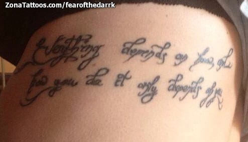 Foto de tatuaje Letras, Frases