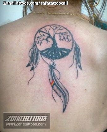 Foto de tatuaje Atrapasueños, Árboles