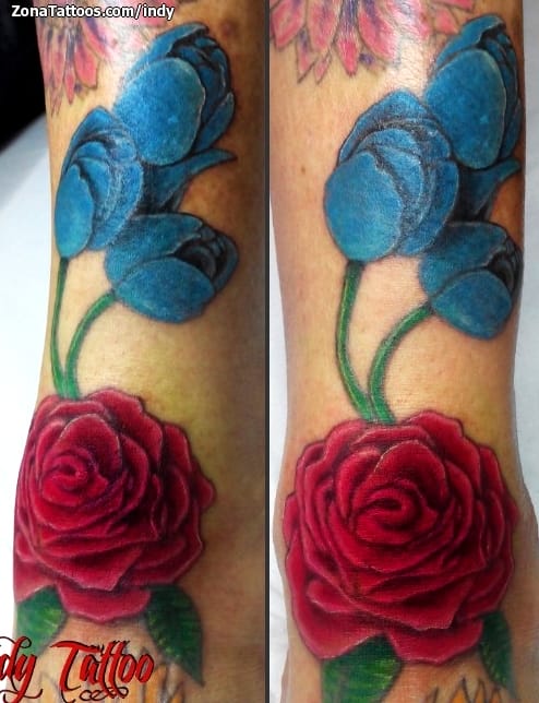 Foto de tatuaje Flores, Rosas