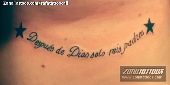 Foto de tatuaje Frases, Letras