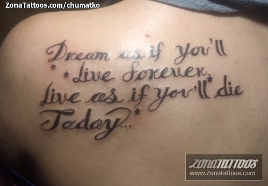 Foto de tatuaje Letras, Frases