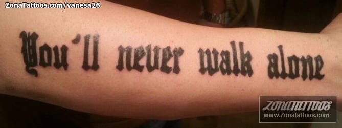 Foto de tatuaje Letras, Frases