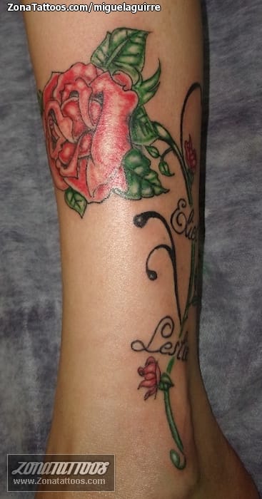 Tattoo photo Roses, Flowers