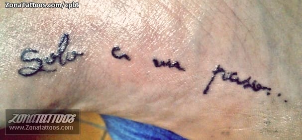 Foto de tatuaje Letras, Frases