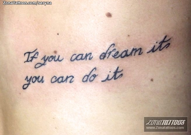 Foto de tatuaje Letras, Frases