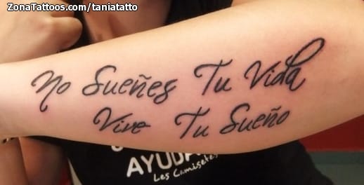 Foto de tatuaje Letras, Frases