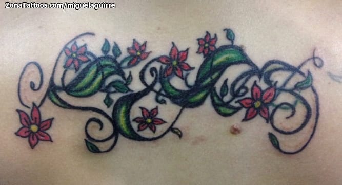 Foto de tatuaje Filigranas, Flores