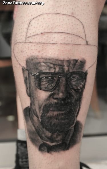 Foto de tatuaje Breaking Bad, Retratos, Rostros