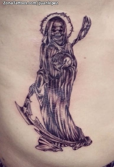 Tattoo photo Santa Muerte, Grim Reapers