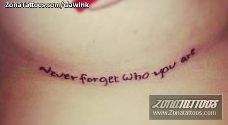 Tattoo of Letters, Messages
