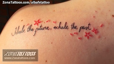 Foto de tatuaje Frases, Letras