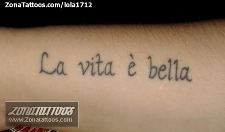 Foto de tatuaje Letras, Frases