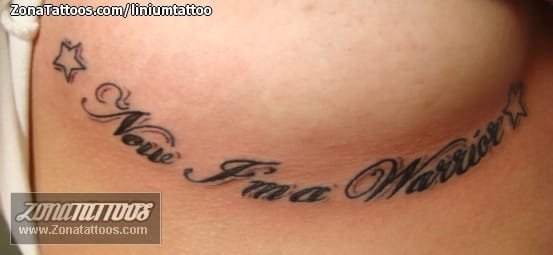 Foto de tatuaje Frases, Letras