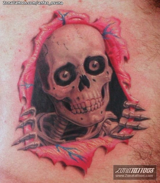 Tattoo photo Skulls, Cracks