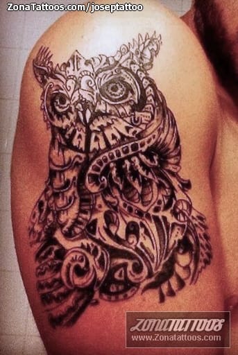 Tattoo photo Owls, Birds, Animals