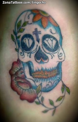 Foto de tatuaje Sugar Skull