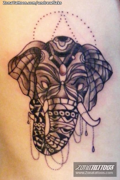 Tattoo photo Elephants, Animals