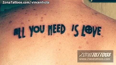 Foto de tatuaje Letras, Frases