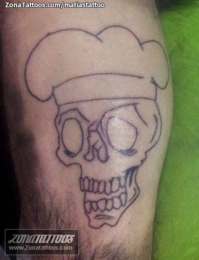 Tattoo photo Skulls, Cooking