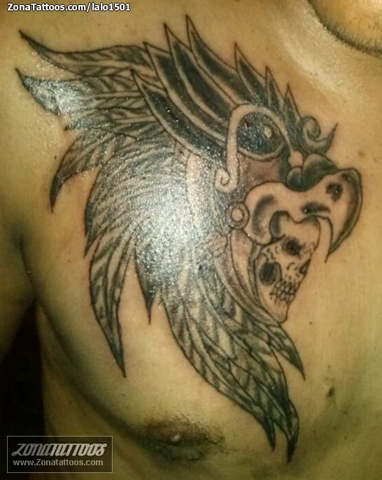 Foto de tatuaje Aztecas, Pecho