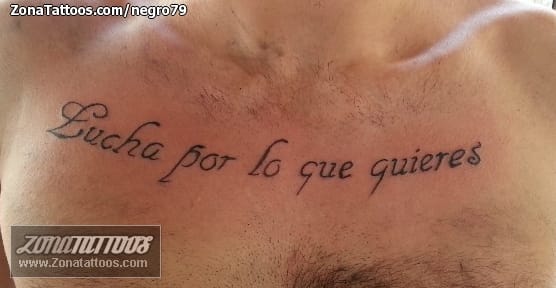 Foto de tatuaje Frases, Letras