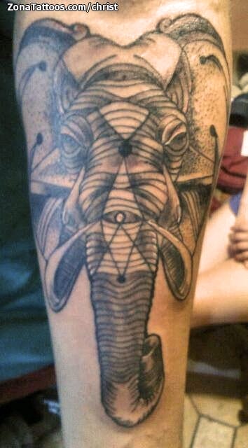 Tattoo photo Elephants, Animals