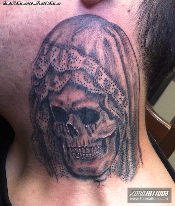 Skull Tattoo And Bullet Neck Tattoo  Tattoos by Tattoo Loco  Flickr