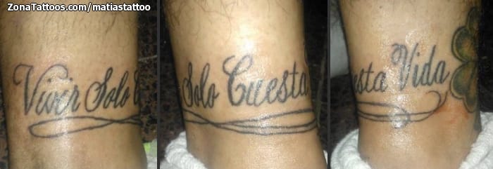 Foto de tatuaje Letras, Frases