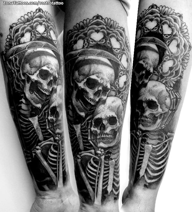 Foto de tatuaje Esqueletos, Calaveras, Muertes