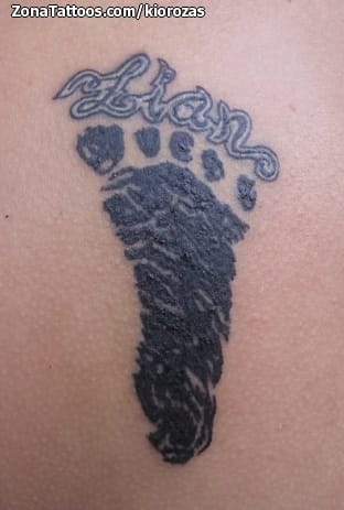 Tattoo photo Footprints