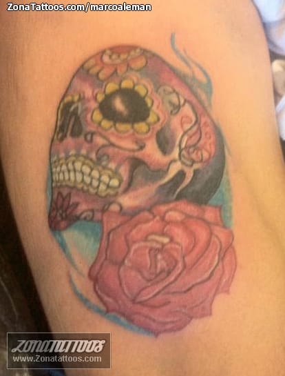 Foto de tatuaje Sugar Skull