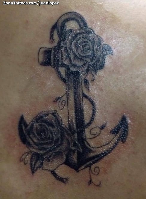 Tattoo of Anchors, Roses
