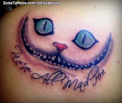 Foto de tatuaje Cheshire, Cuentos, Literatura