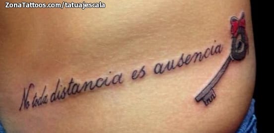 Foto de tatuaje Llaves, Frases, Letras