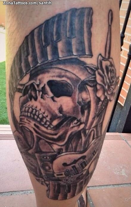 Foto de tatuaje Calaveras, Música