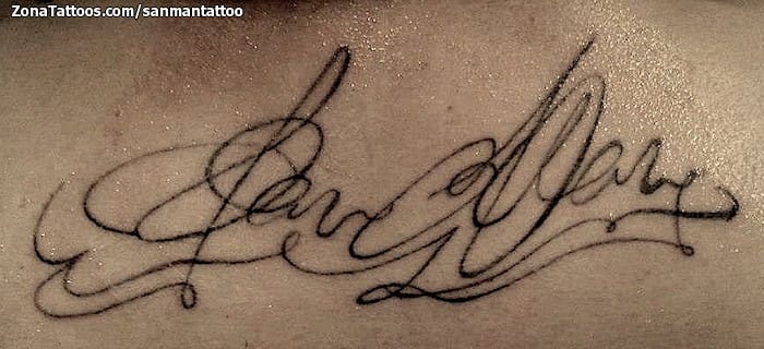 Tattoo photo Signatures