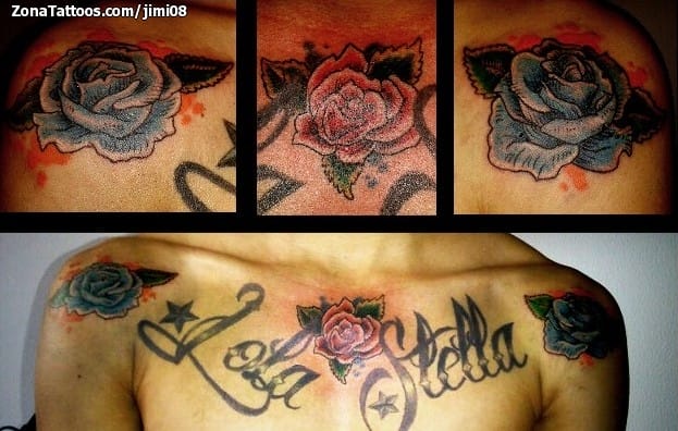 Foto de tatuaje Flores, Rosas