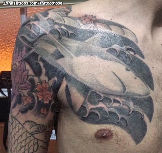 Foto de tatuaje Tiburones, Animales