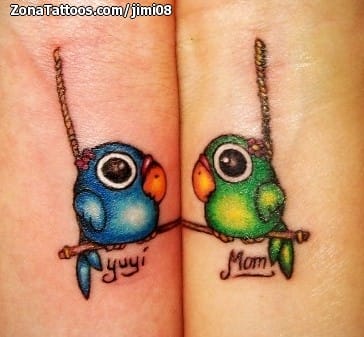 Tattoo photo Parrots, Birds, Animals